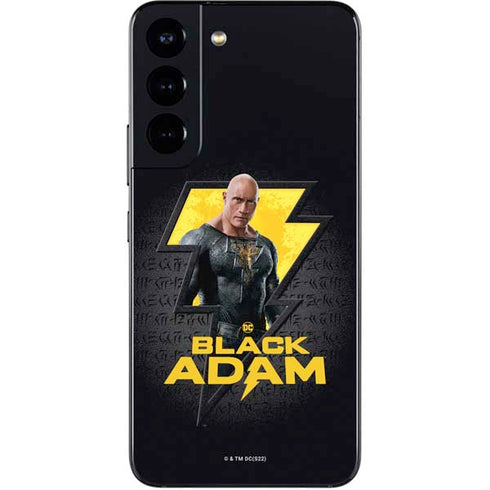 DC Comics Black Adam Movie Art Character and logo Galaxy S22 Skin